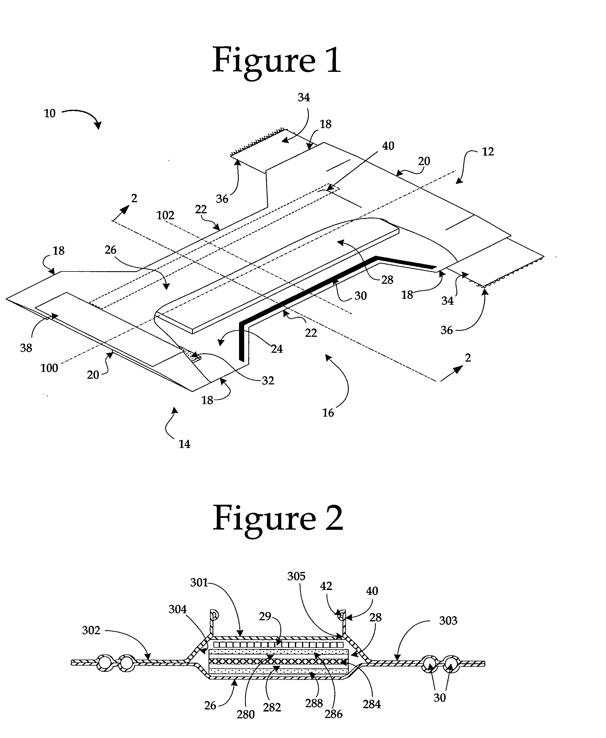 Absorbent core having two or more types of superabsorbent