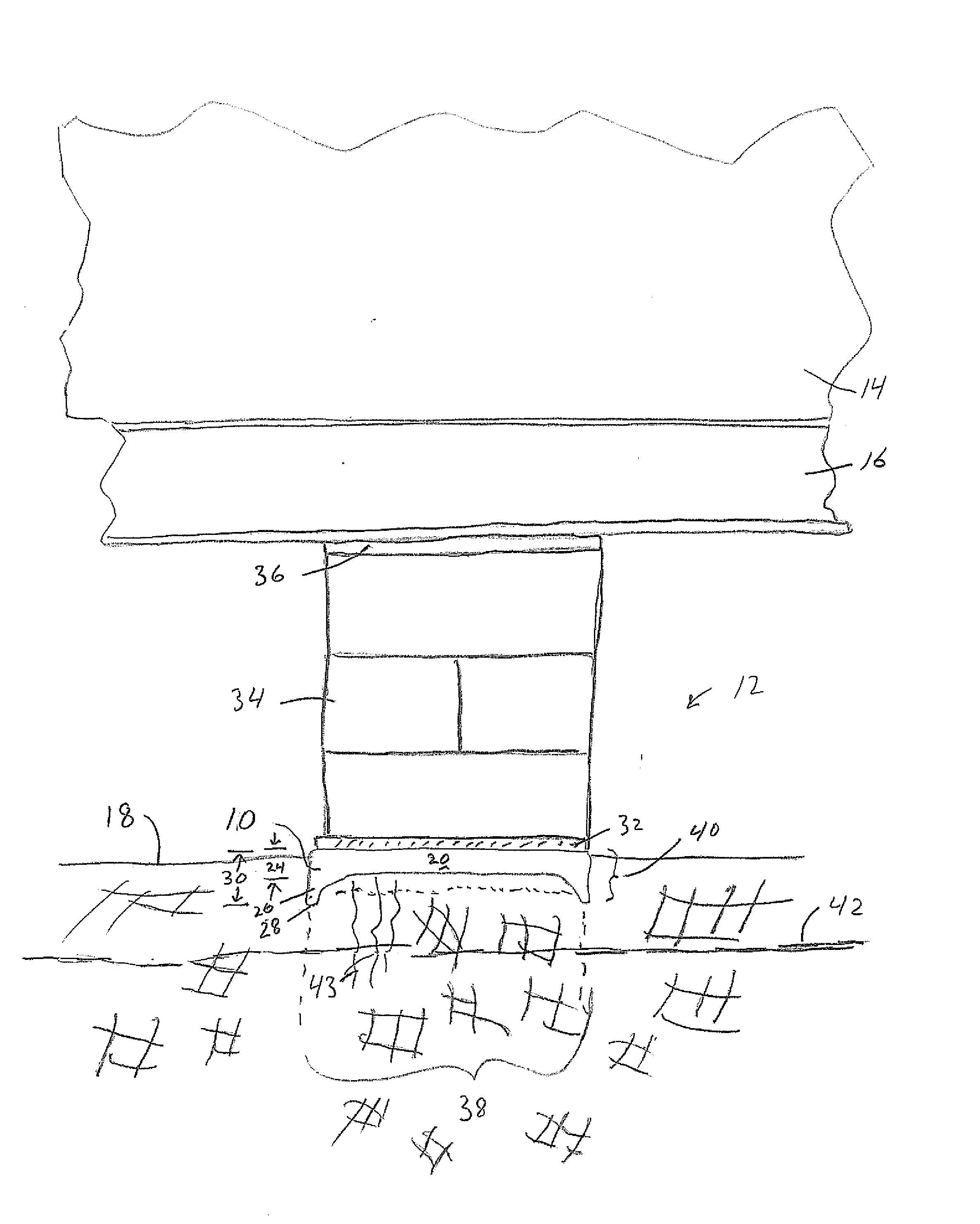 Thermal Isolator Ground Pan For Foundation of Manufactured Building