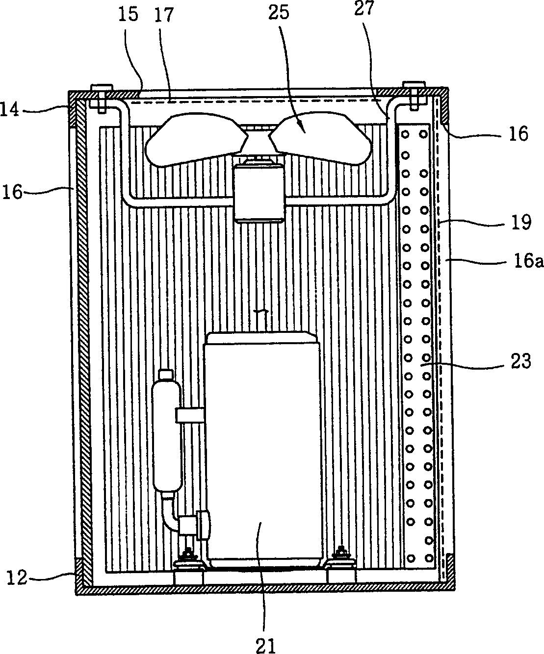 Air conditioner outdoor unit casing