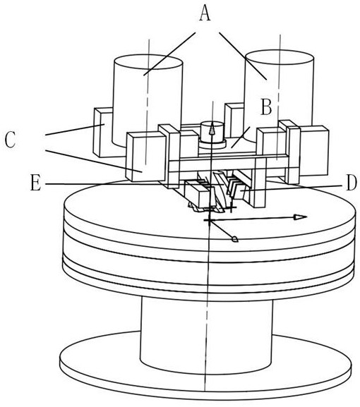 Follow-up permanent magnetic field arc extinguishing mechanism in double-breakpoint direct-acting contactor