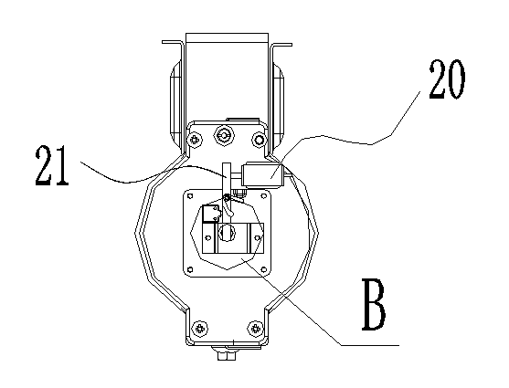 Inbuilt switch device of three-phase transformer