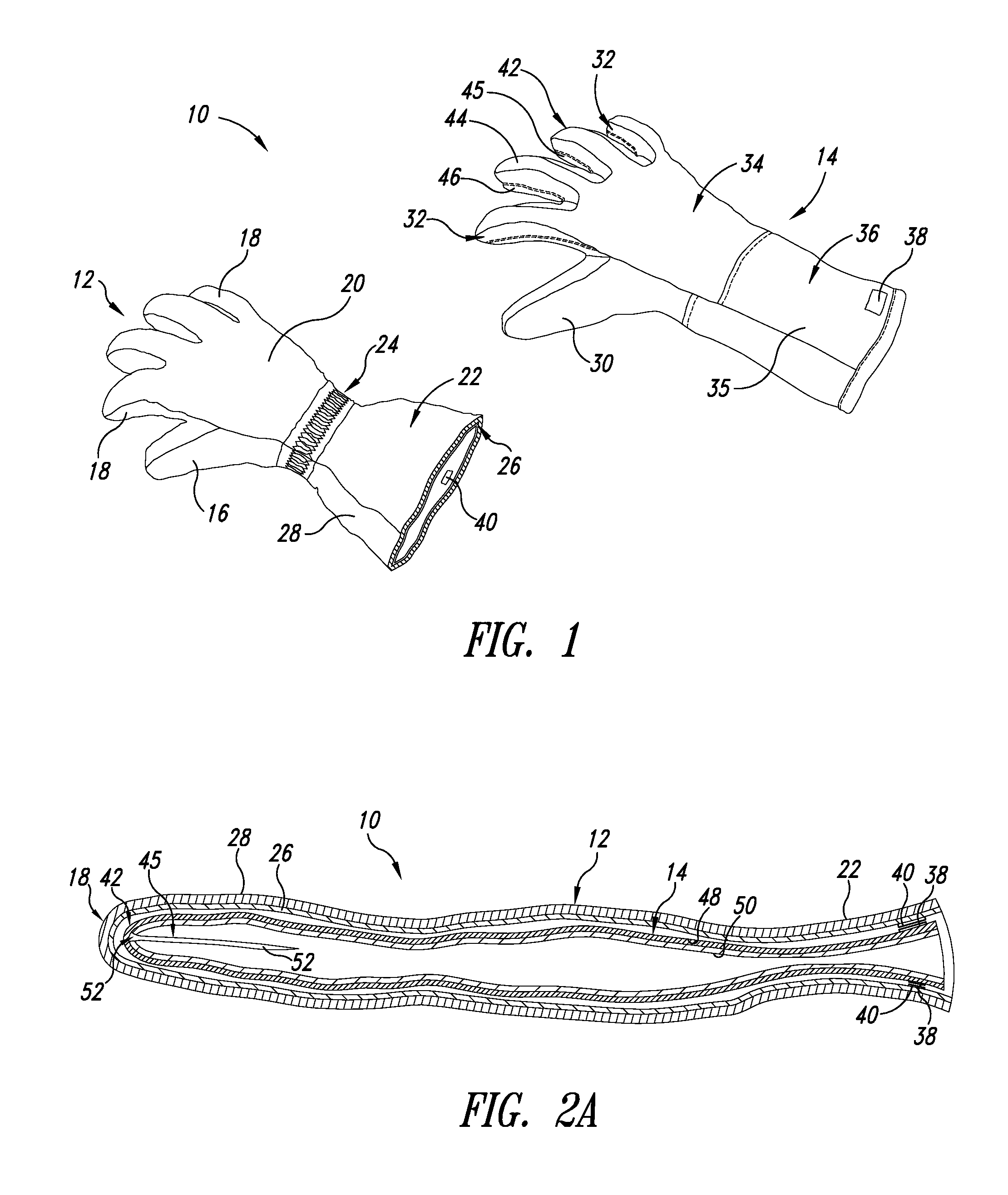 Insulated handwear with increased flexion and method of making