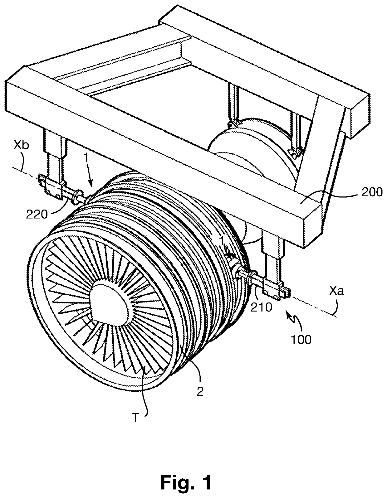 Removable support interface for an annular turbomachine casing