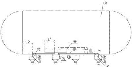 Horizontal separator manual blowdown device and method