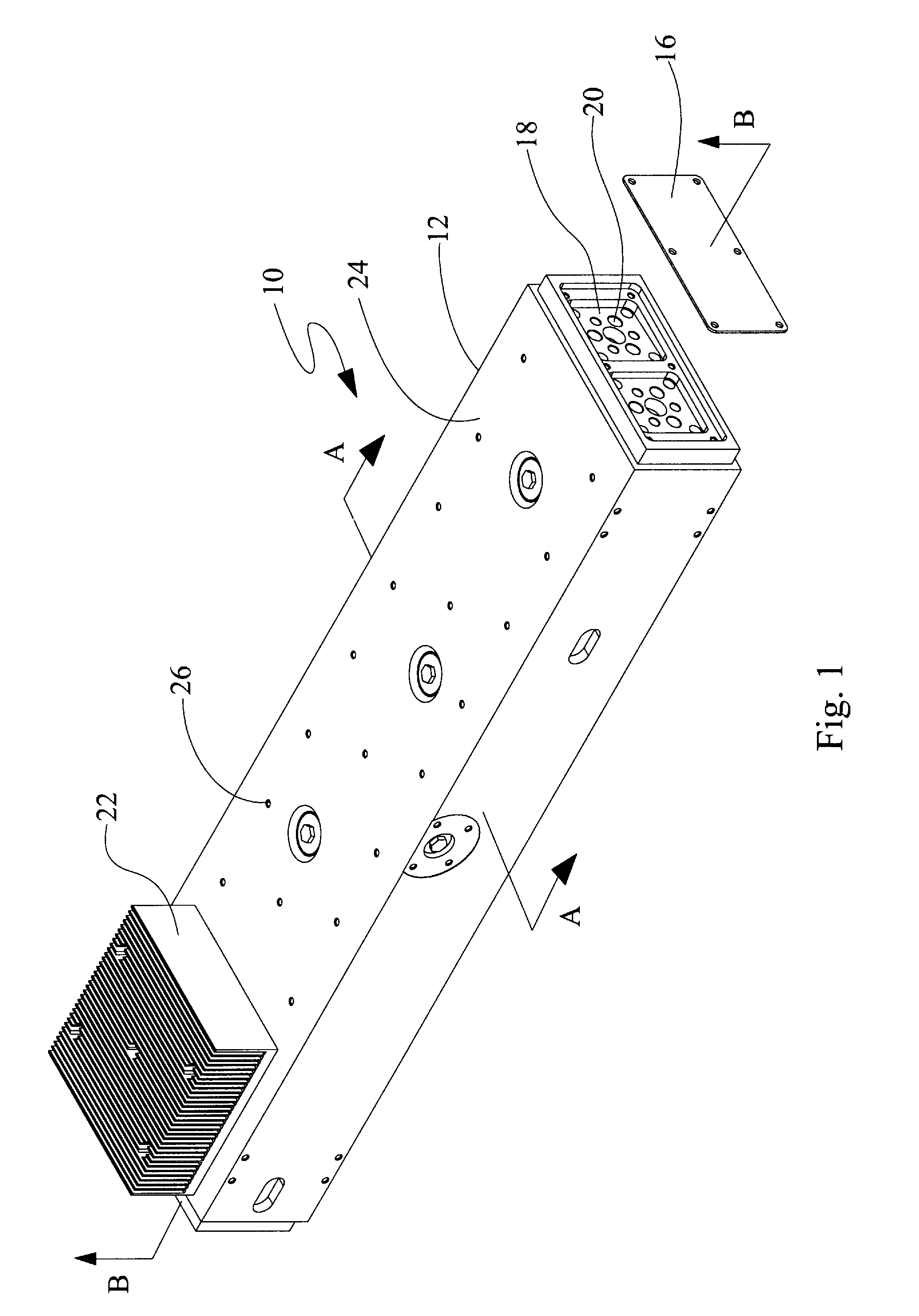 Non-linear waveguided laser channel for a gas laser