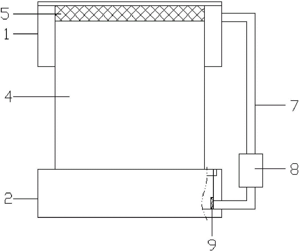 Artificial curtain type waterfall