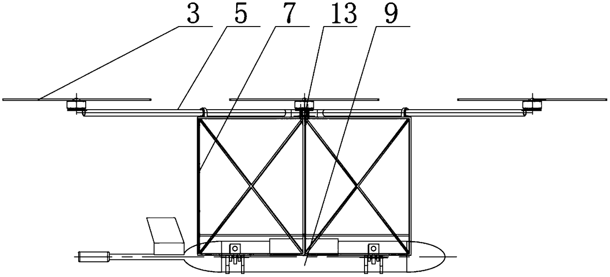 Deployment and recovery device of a flight suspension type underwater glider