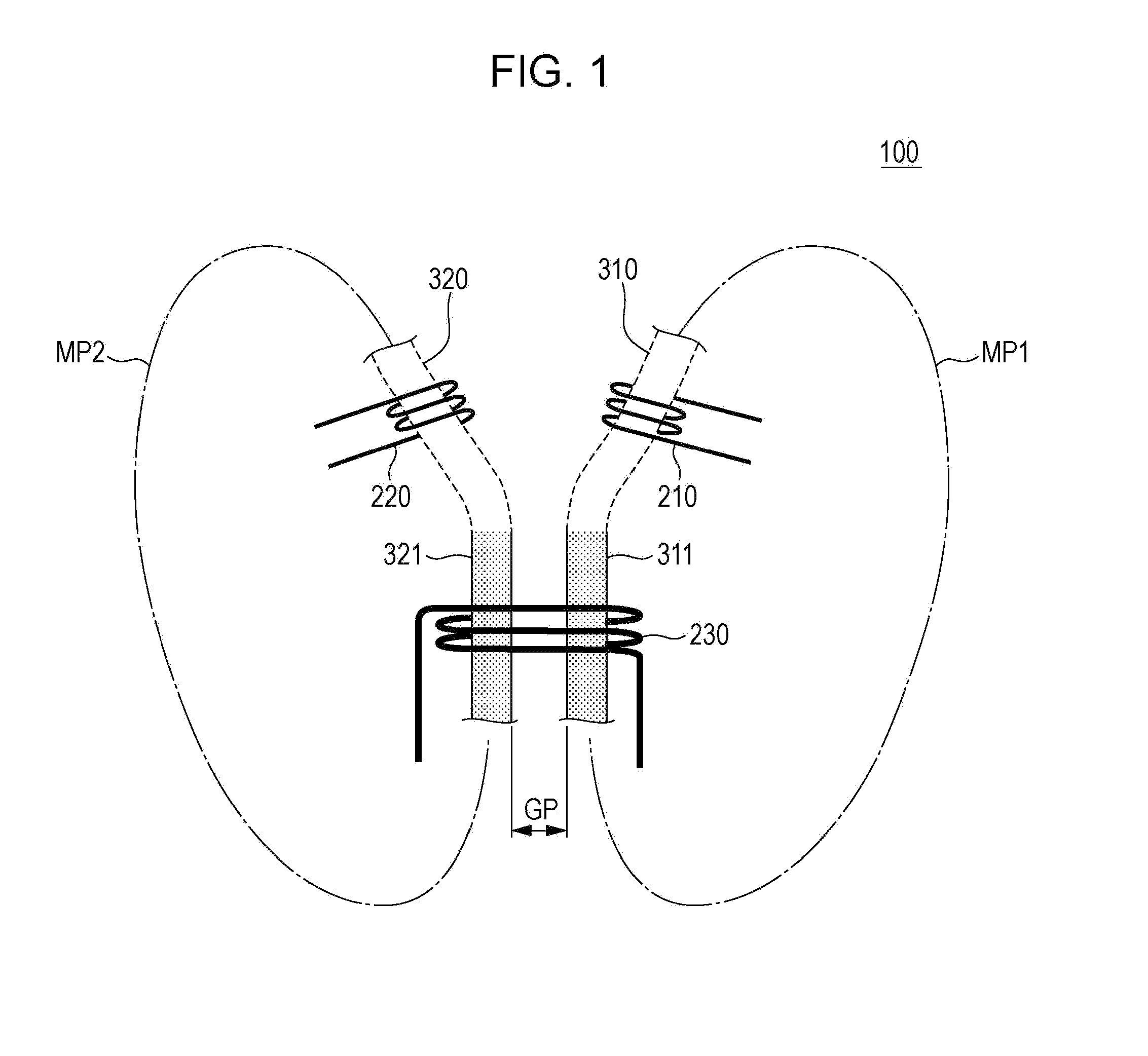 Coil structure and power source device