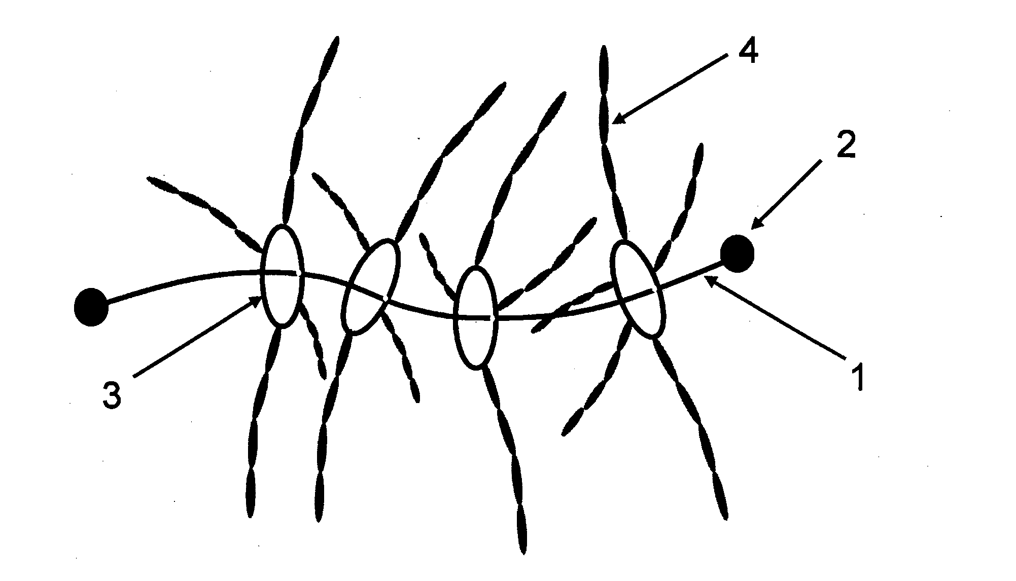 Polyrotaxane, crosslinked structure comprising polyrotaxane and polymer, and processes for producing these