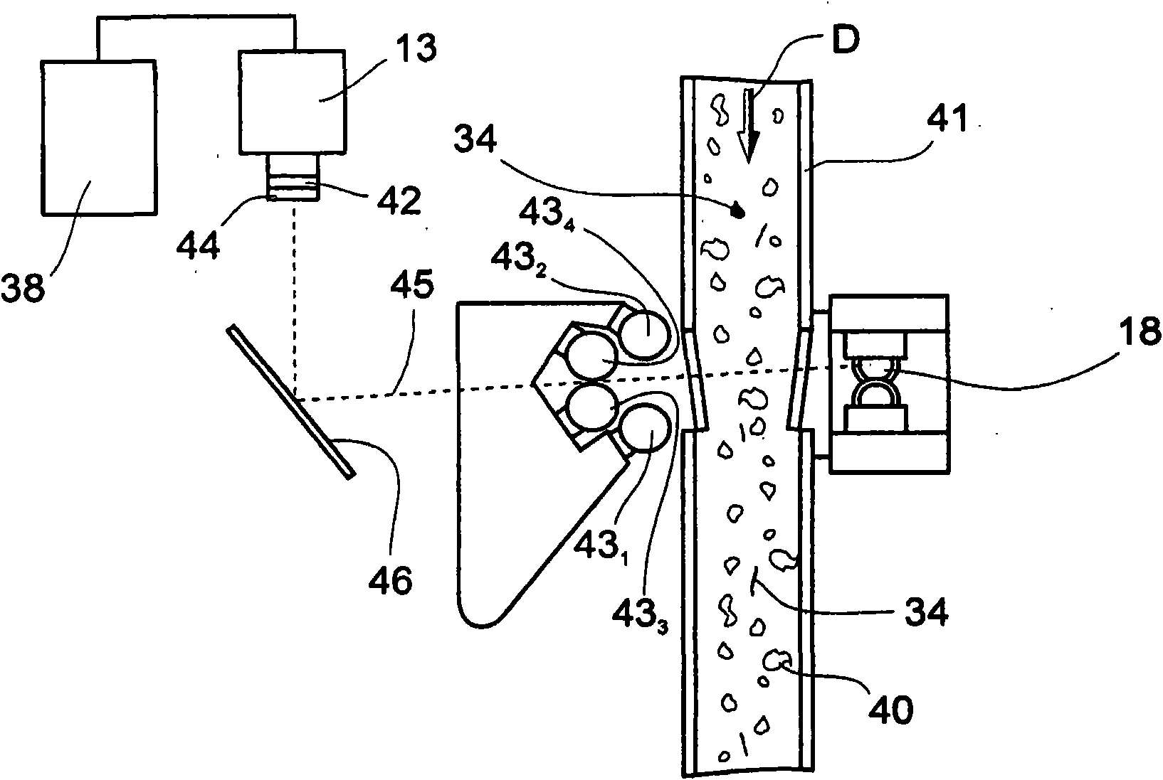 Apparatus for detection of foreign matter in plastic material in spinning room preparation, ginning or the like installation