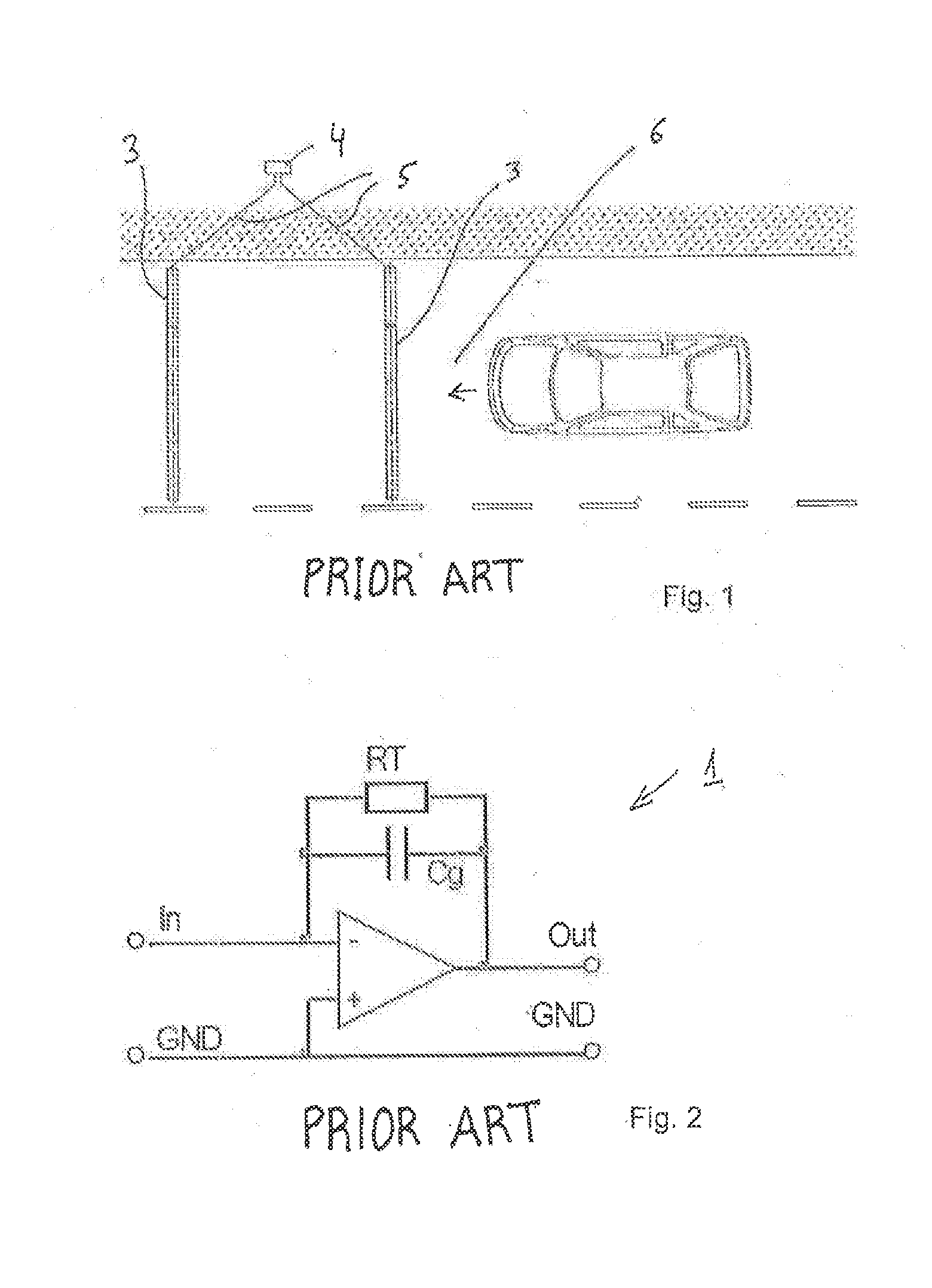 Electronic circuit for a weight-in-motion sensor