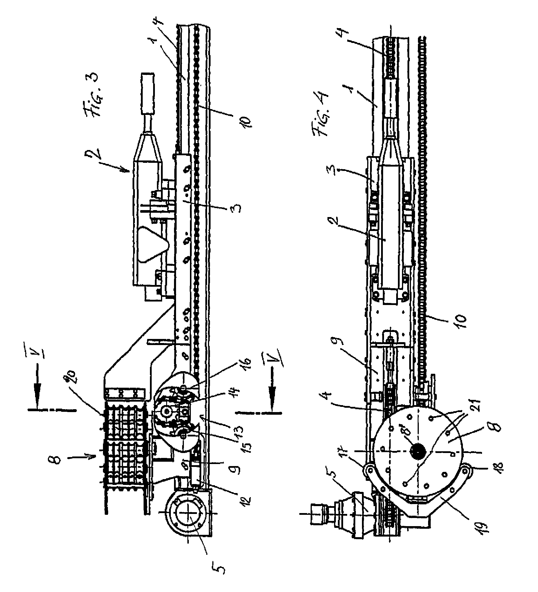 Device for guiding and tensioning supply lines