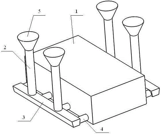 A kind of riserless resin sand solid mold casting method