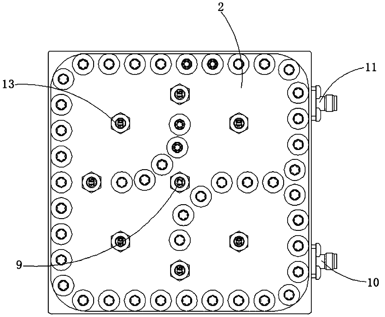 Adjustable capacitive coupling structure