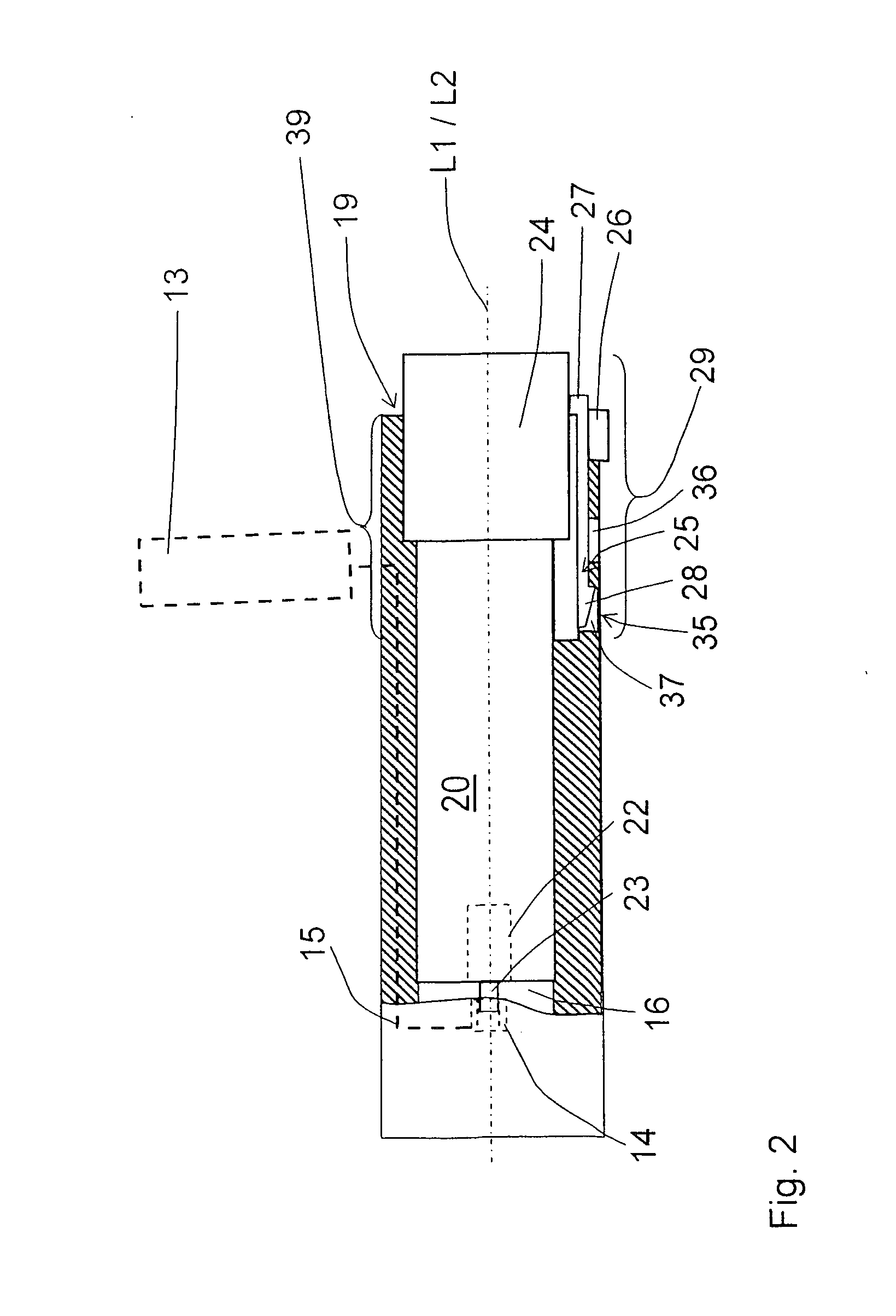 Propellant container for a combustion-engined setting tool and propellant container receptacle of the setting tool