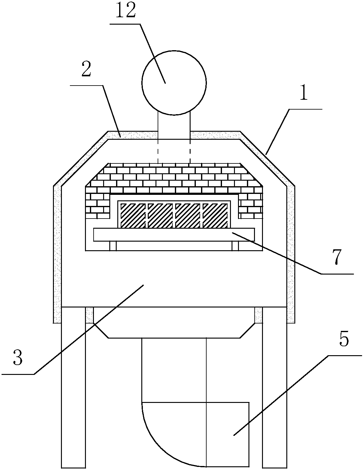 Setting device and method for drying honeycombed ceramic by waste heat air