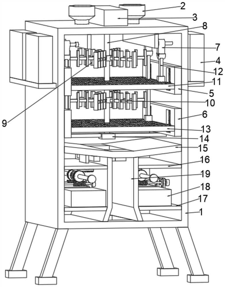 Uniform preparation device for physical foaming material