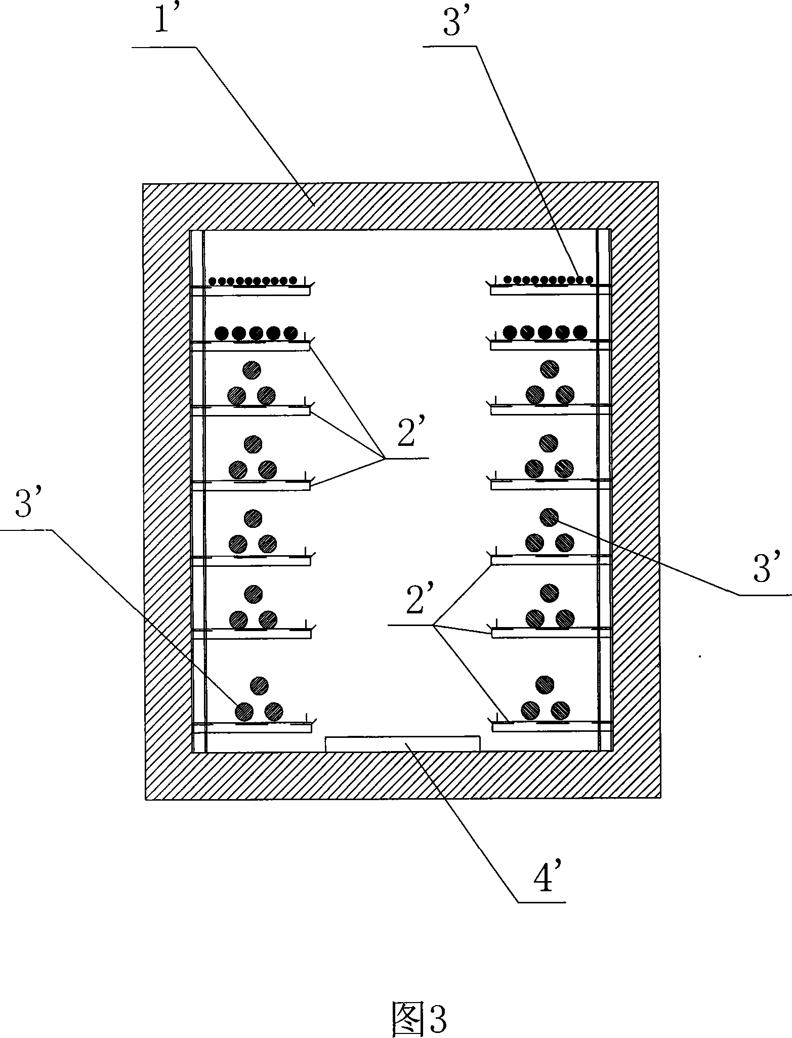 Submerged fire extinguishing nitrogen system for closed space