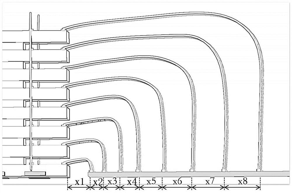 Multi-layer chip laminated assembly packaging structure and preparation process thereof