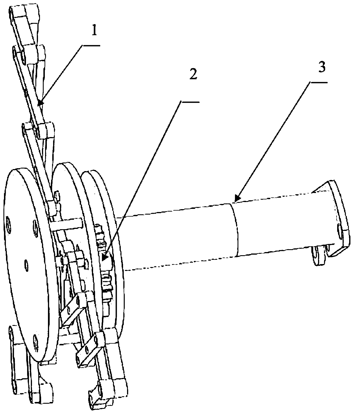 Scissor-style radial expansion device for intestinal microrobots