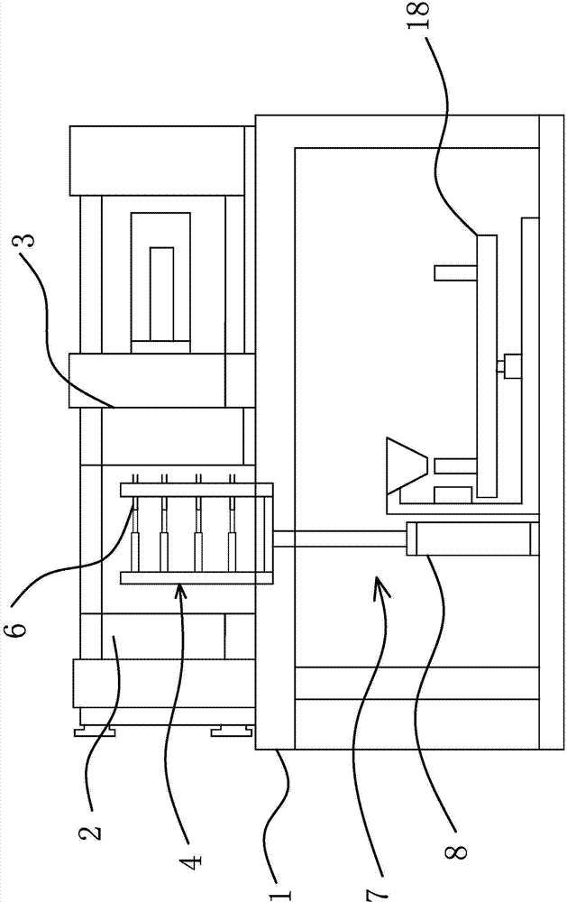 Injection molding machine with demolding detecting device