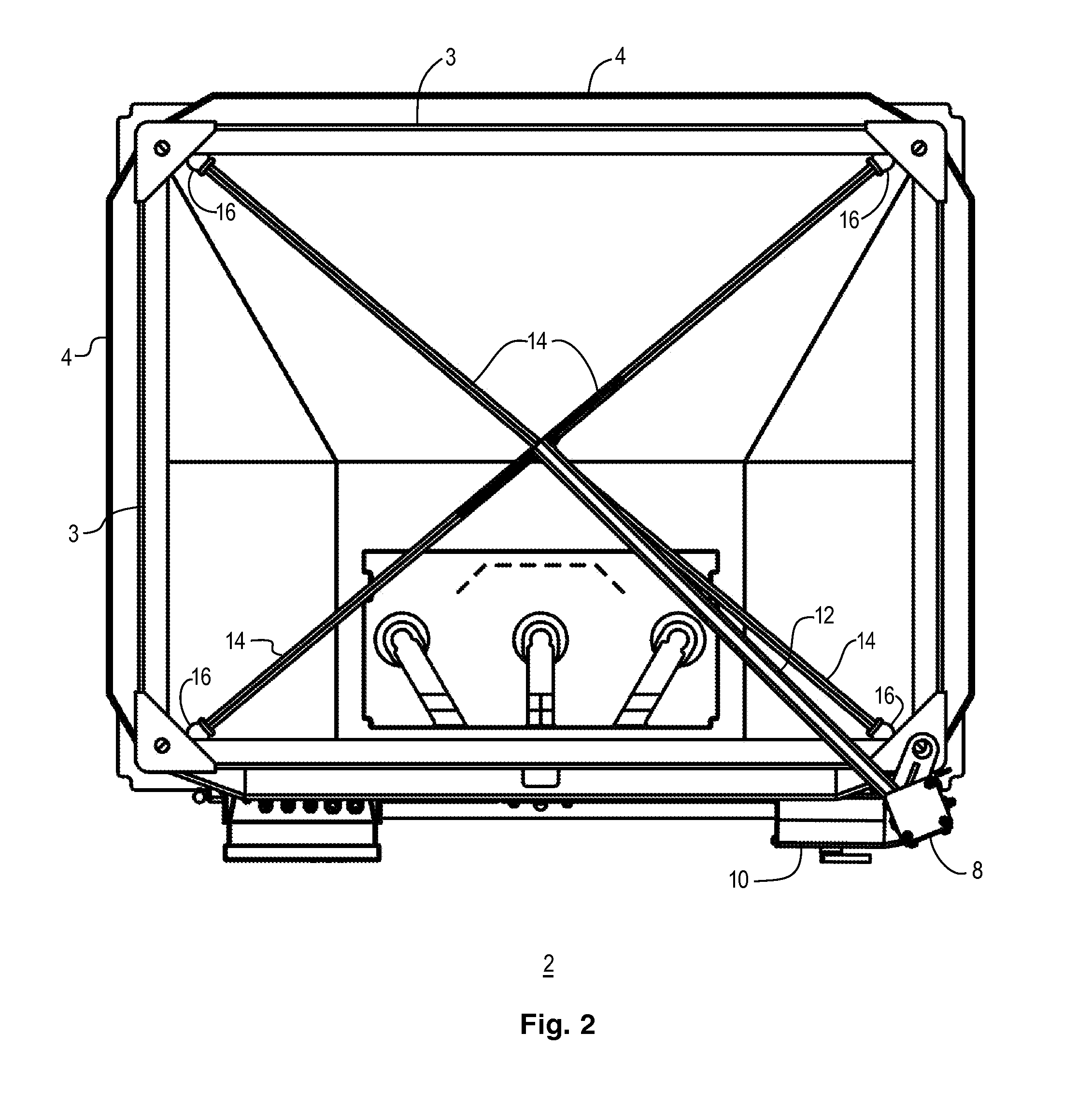 Bag Lift Assembly for a Lined Bulk Material Container