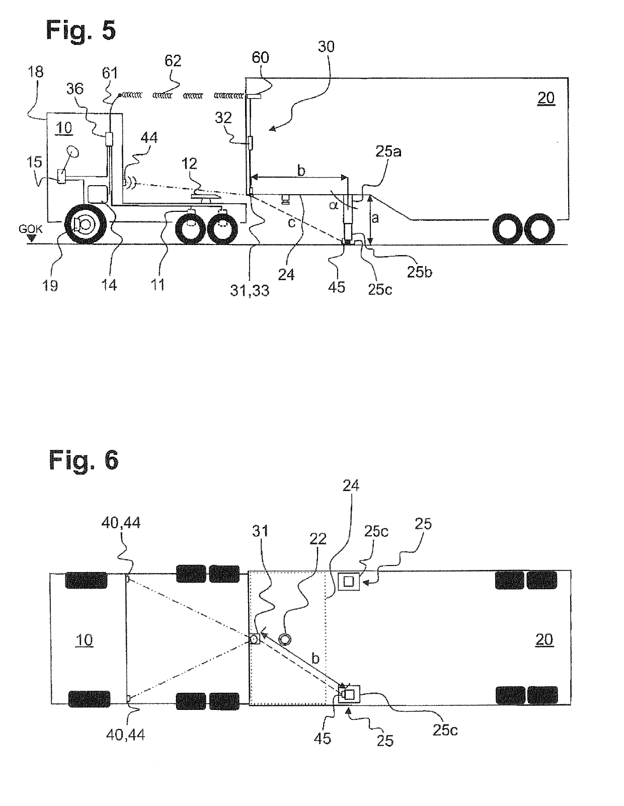 Device for Detecting the Position of a First or Second Vehicle to be Coupled Together
