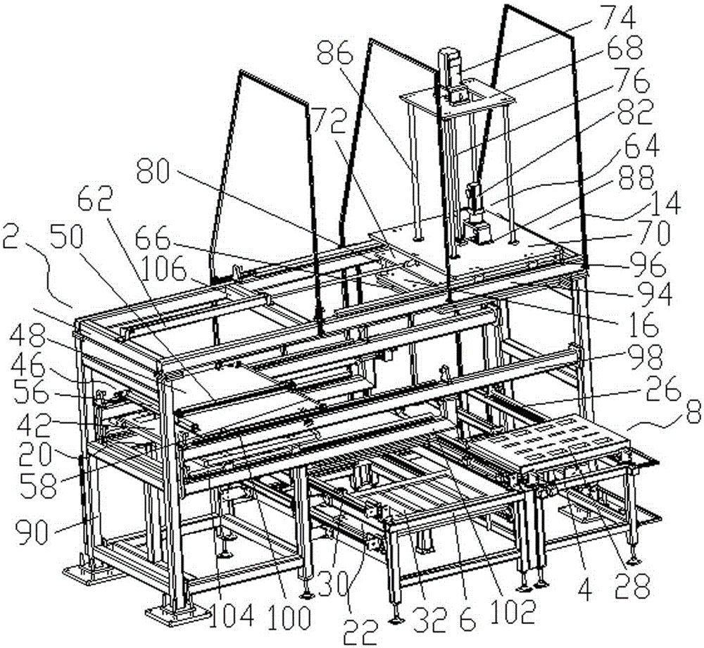 Foam sticking machine and processing technology adopting same