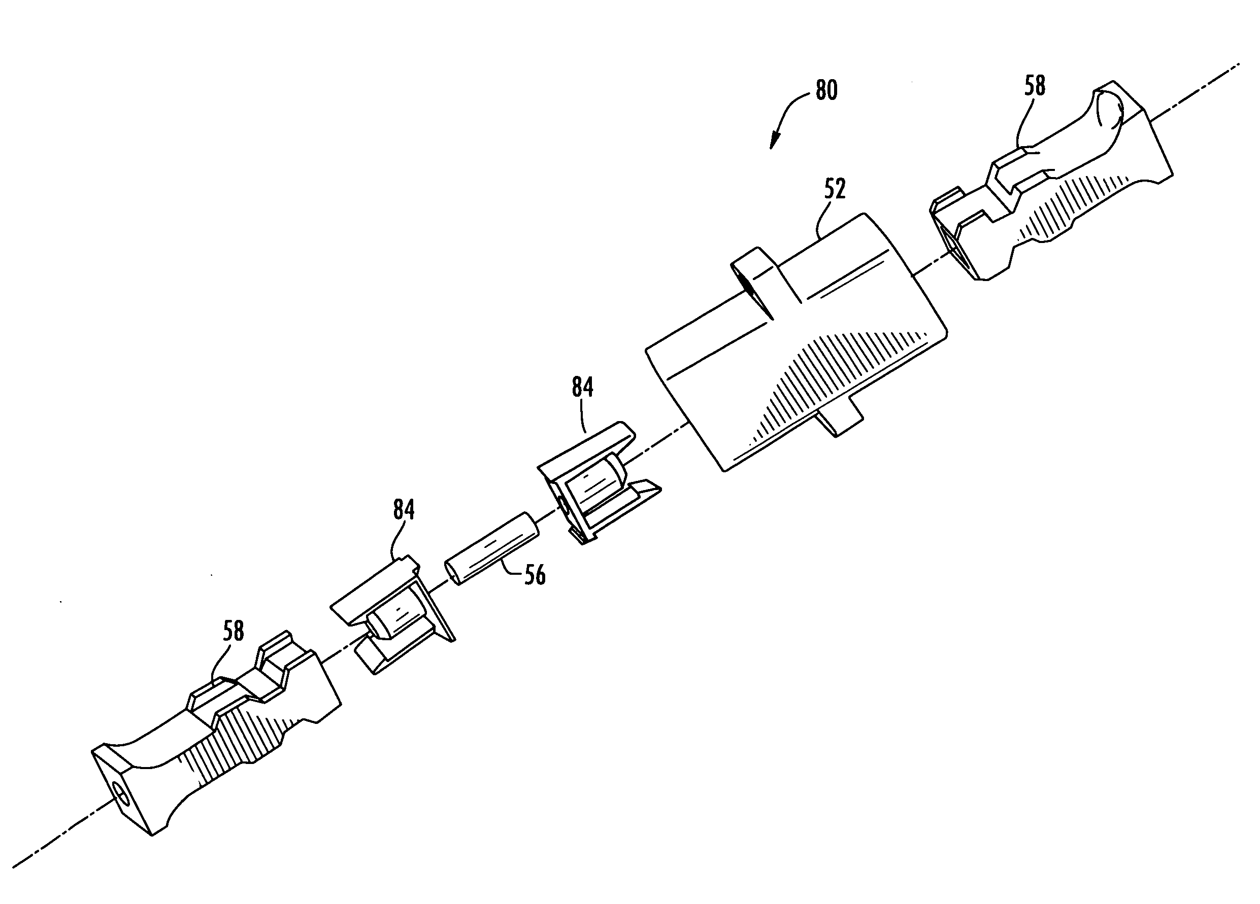 Fiber optic adapter with integrated shutter