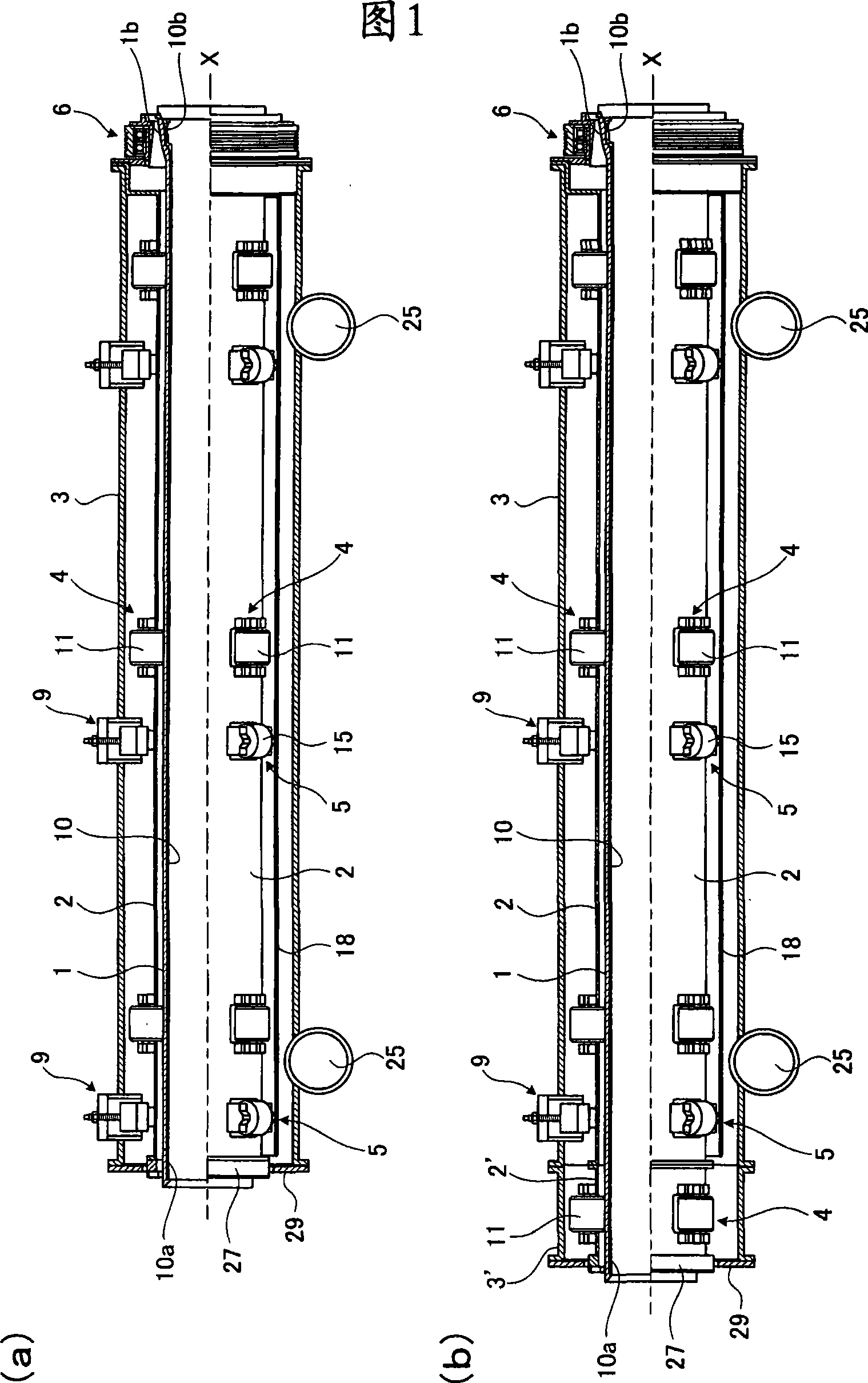 Rotary casting apparatus and metal mould replacing method