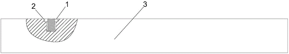 Rivet pressing nut used for installing heat sink