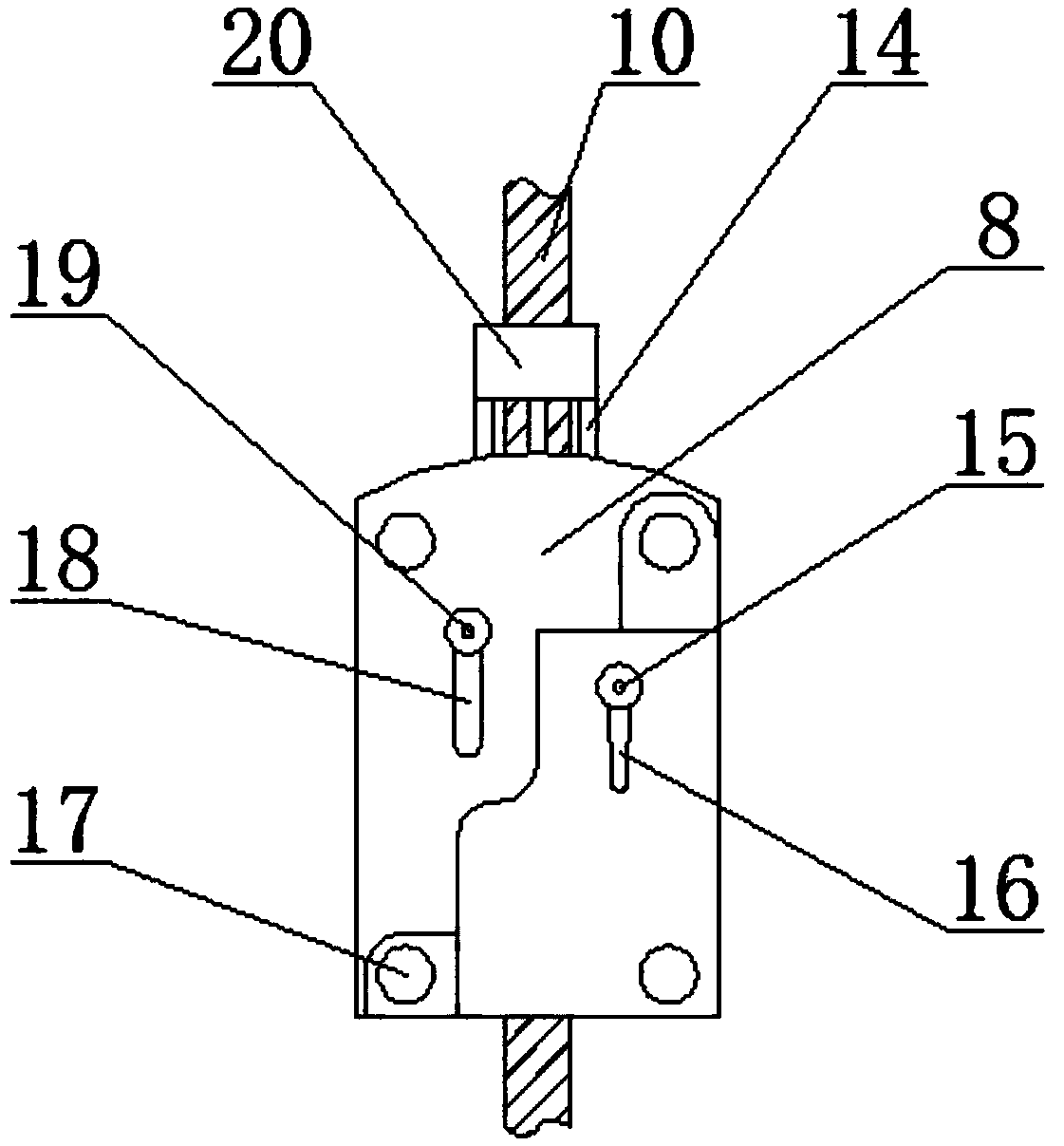 Anti-inclination building hanging basket