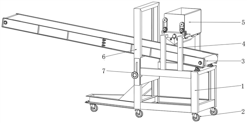 Rhizomatic sliced traditional Chinese medicine conveying and sorting device