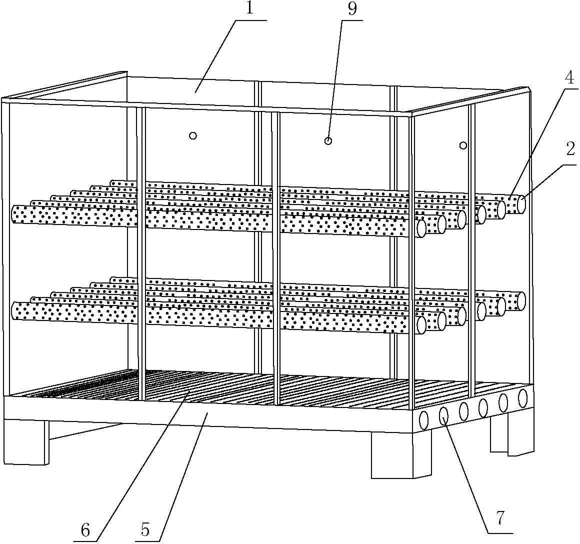 Grain drying and storing granary