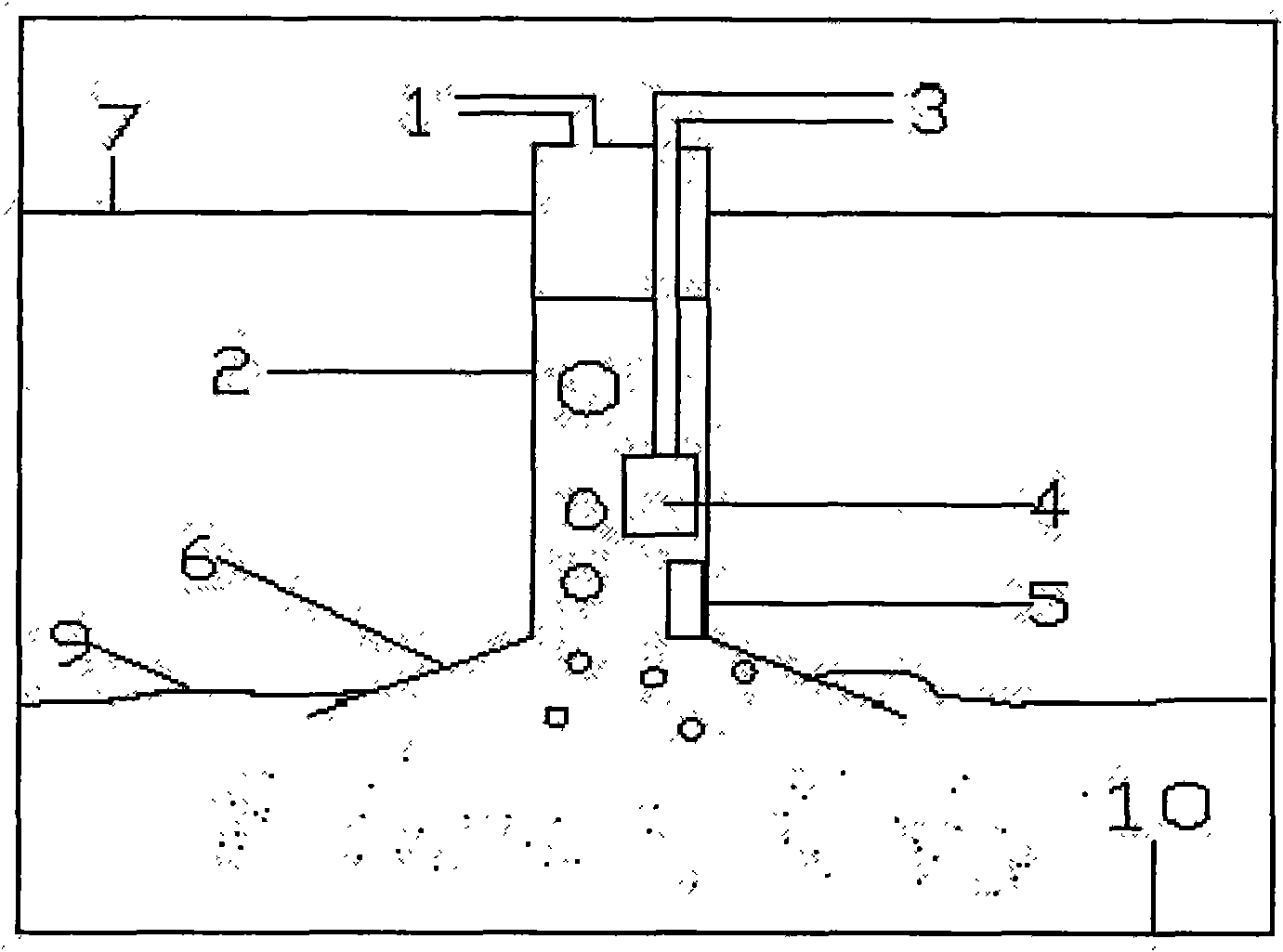Extraction device for undersea gas hydrate and extraction method thereof