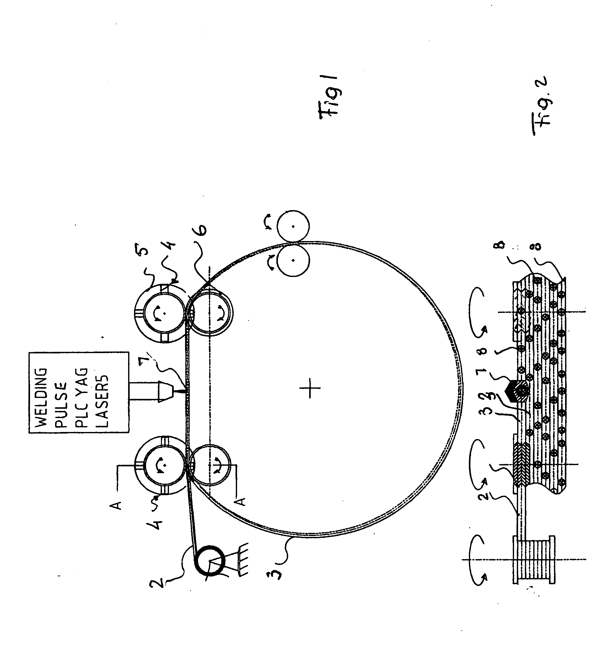 Method of and a device for producing parts