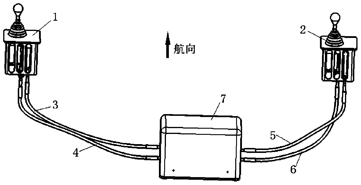 Side rod device in main and auxiliary driving linkage