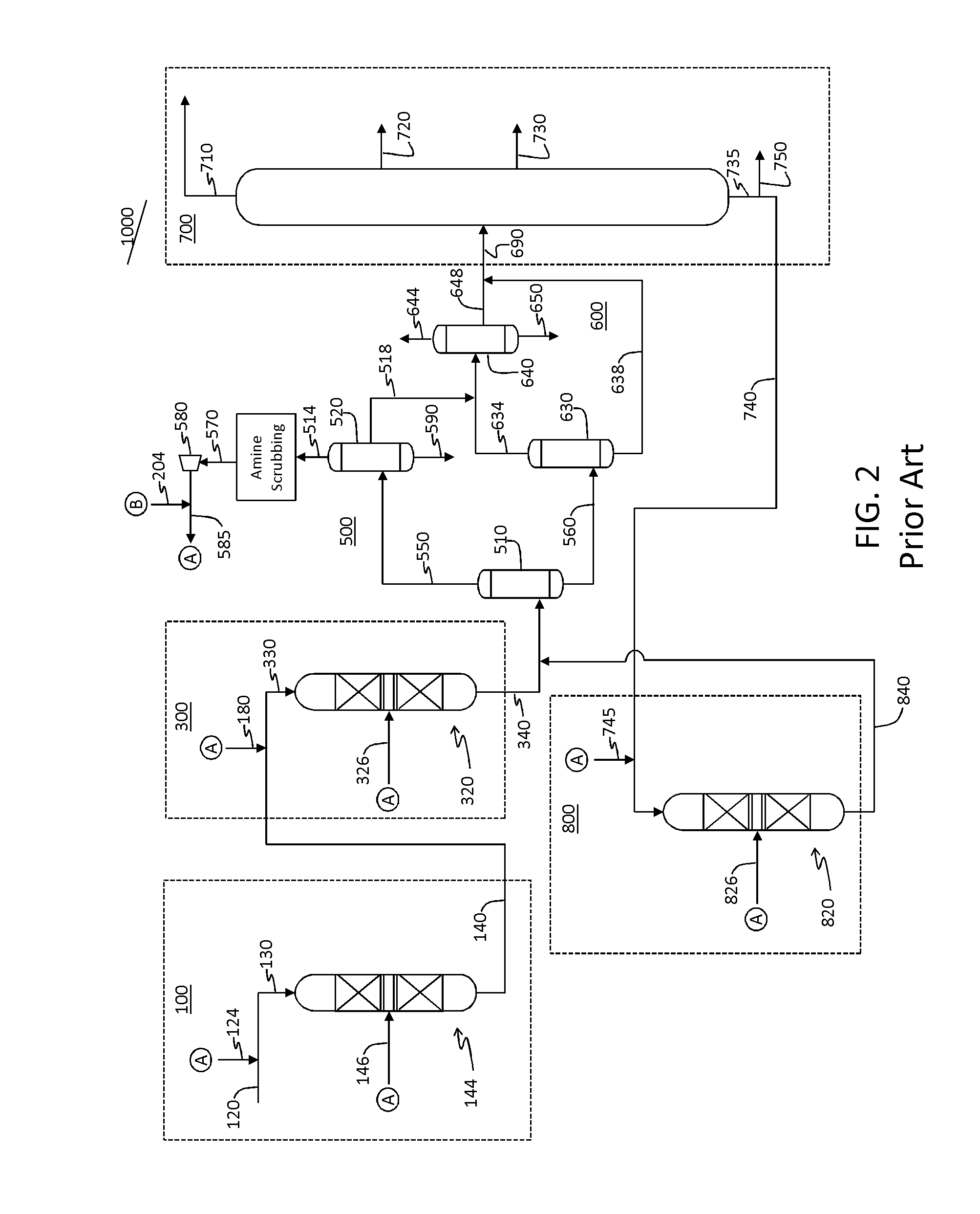 Hydrocracking process with integral intermediate hydrogen separation and purification