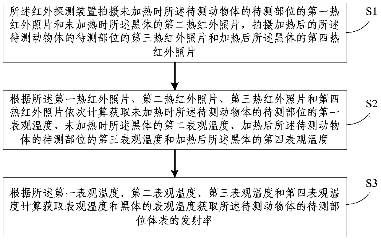 System and method for measuring emissivity of animal body surface