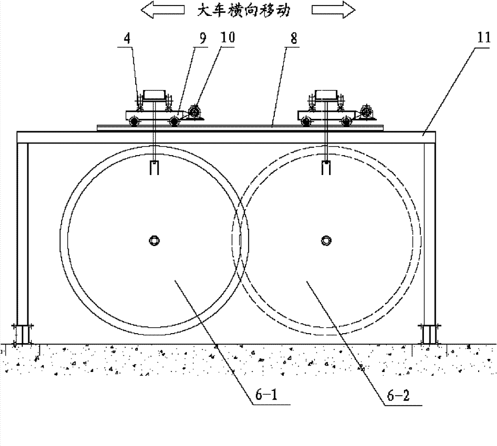 Opening and closing device of horizontal compartment door
