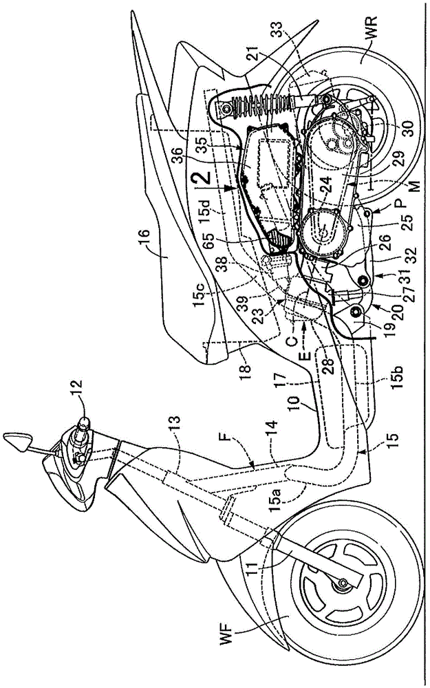 Air cleaners for internal combustion engines of saddle-riding vehicles