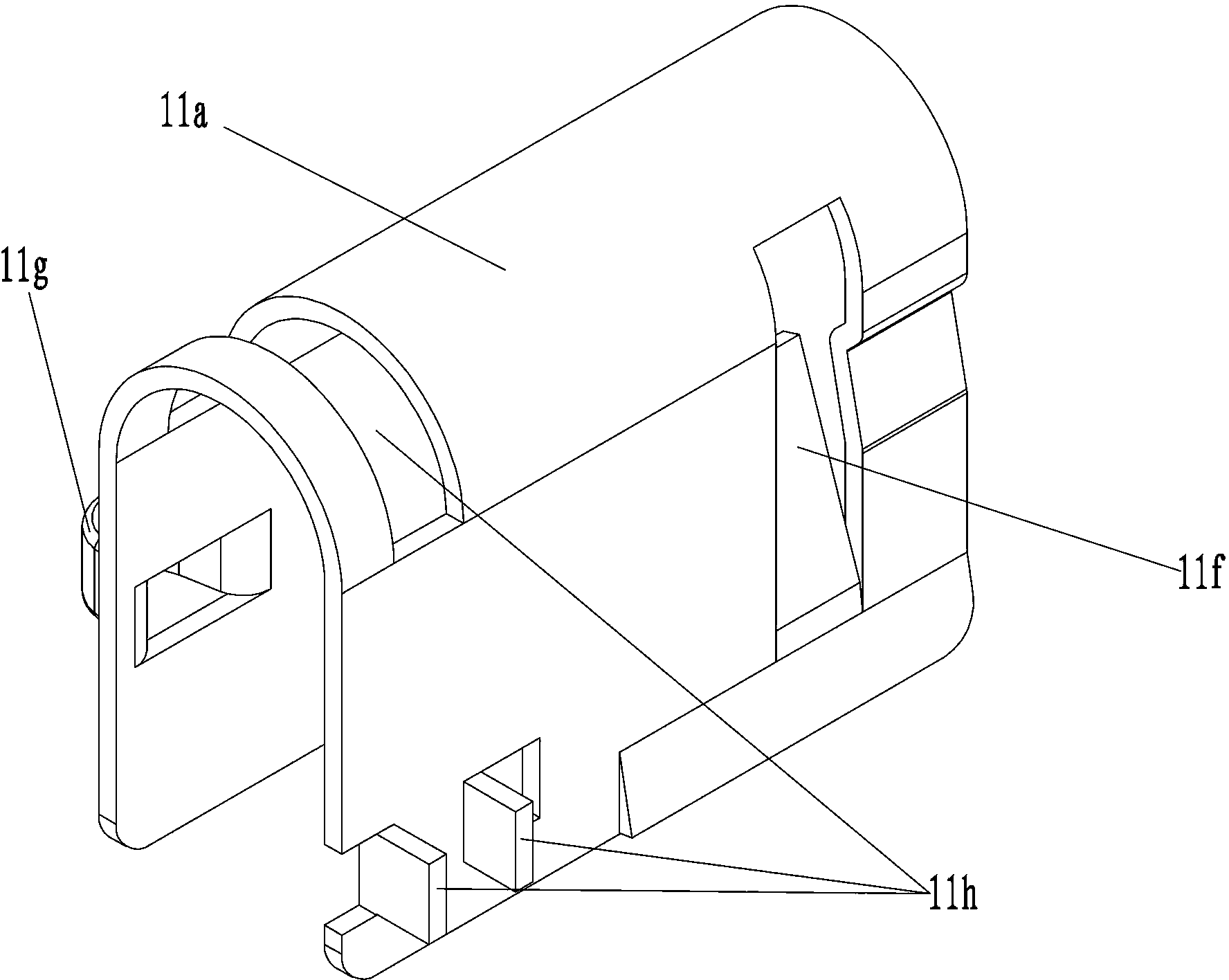 Hook special for erecting cable and hook component