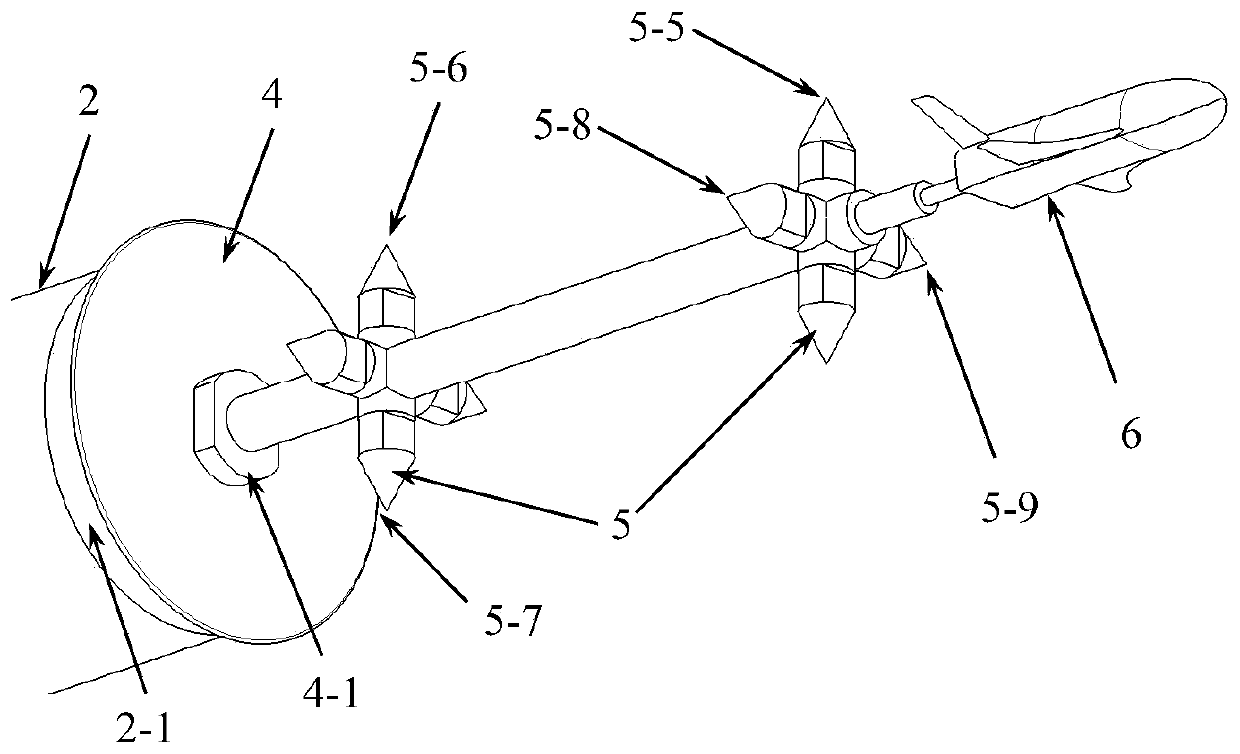 Wind tunnel test model attitude calibration device and calibration method