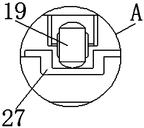 Detachable and buffer-type transport device for canned bottles