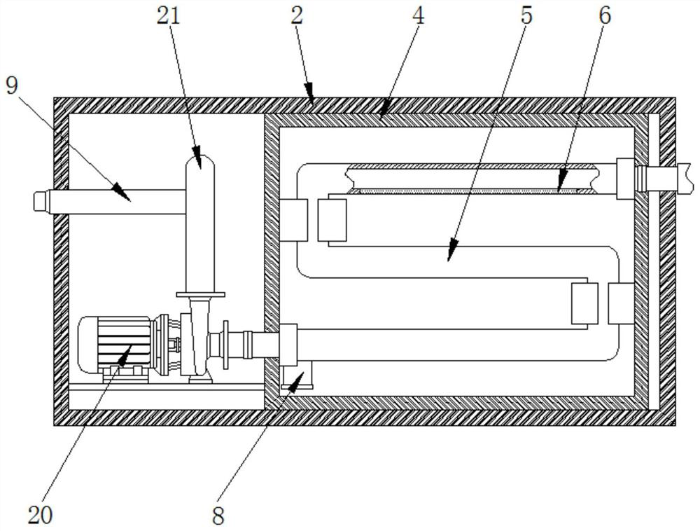 An integrated device and method for treating metal processing waste liquid