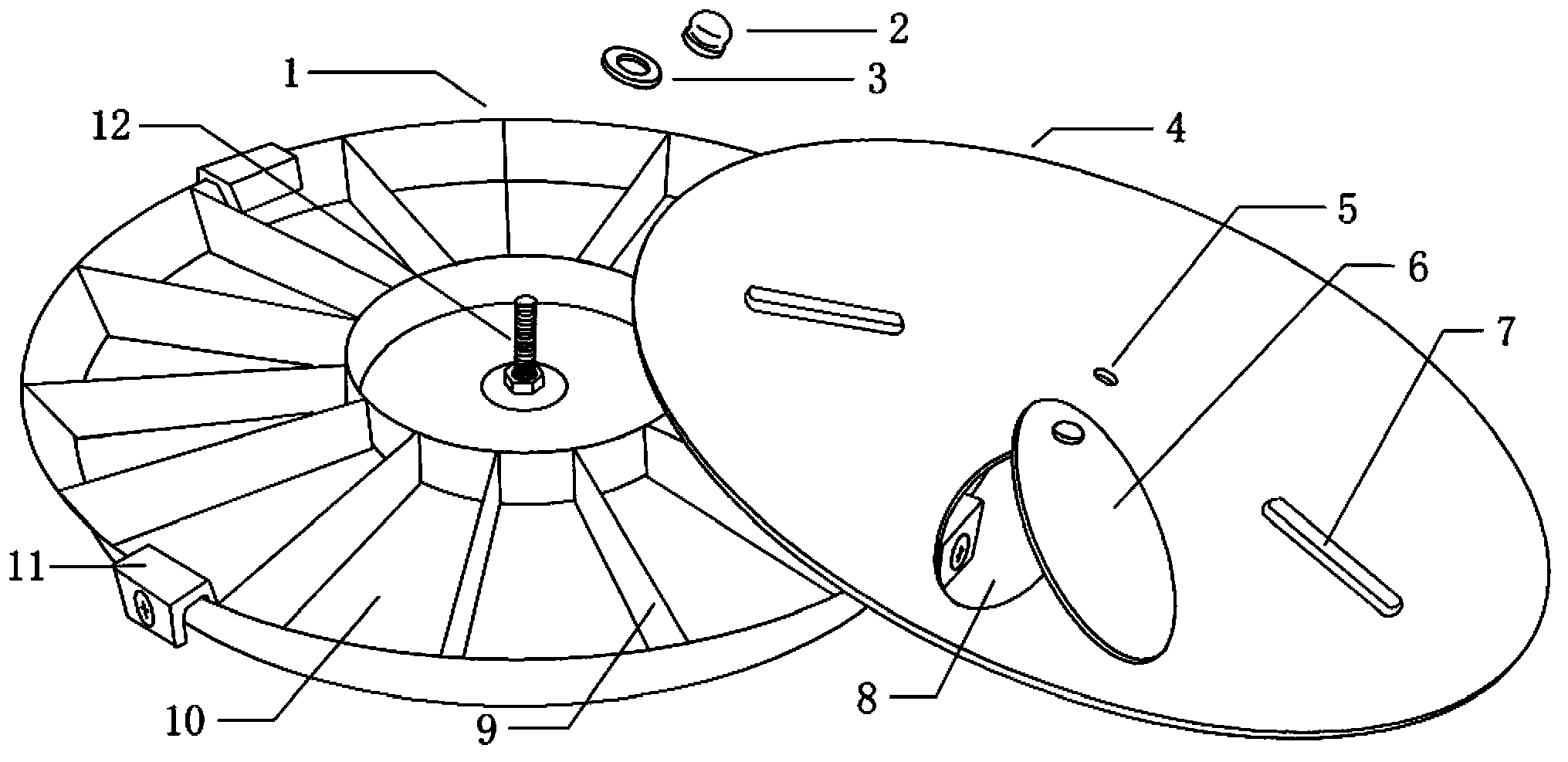 Mouse irradiation disc fixing device