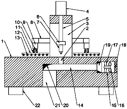 Punching device for paper processing based on rolling wheel pre-pressing technology