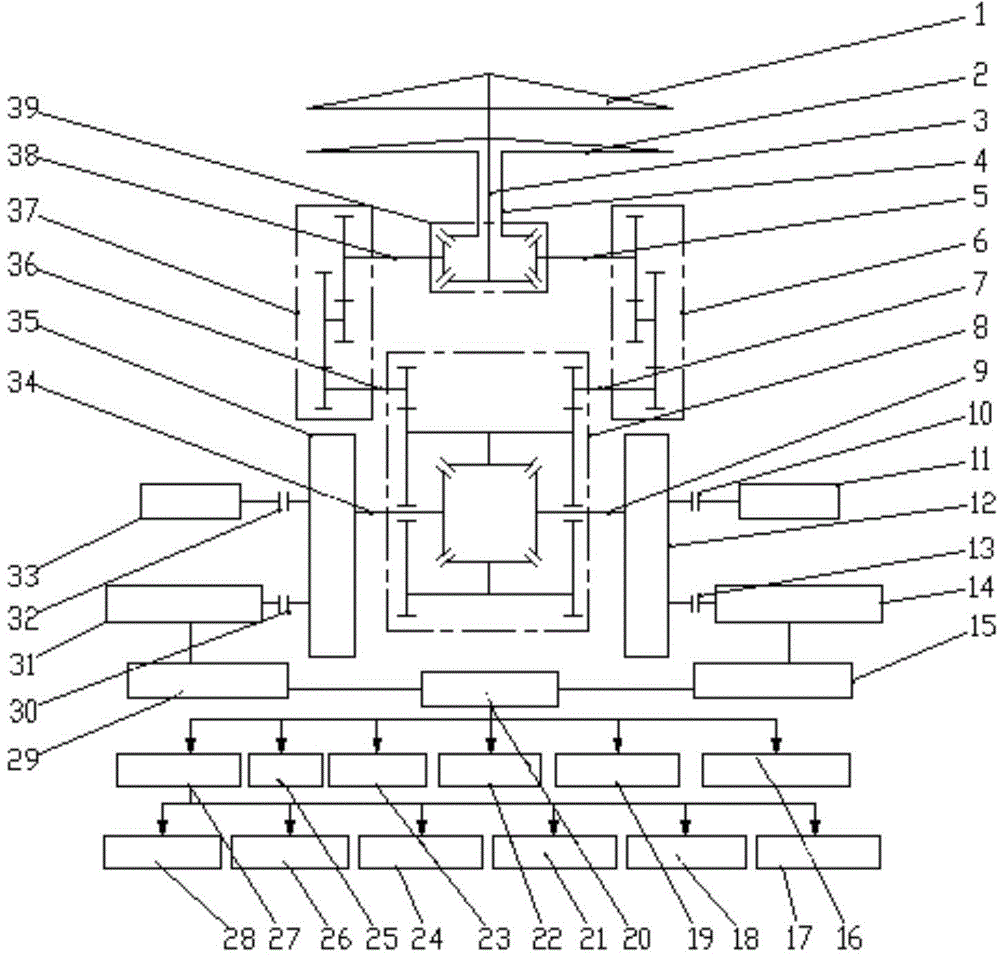 Hybrid twin-engine coaxial twin-propeller helicopter