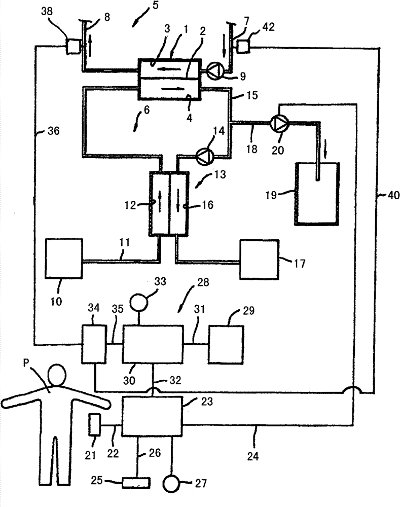 Blood volume monitor and blood treatment device