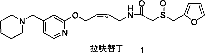 Method for preparing lafutidine by virtue of aminolysis